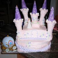 Bellas_2Nd_Birthday_08_055.jpg was inspired by the cover of the Wilton year book, first time making the castle for my daughter's 2nd birthday. I used buttercream for...