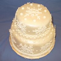 Snowflakes This was for a bridal shower. It is MMF that I didn't color, which ends up being off white (this angle makes it look even more off...