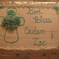 First Communion Cake This is a 1/4 sheet chocolate cake. I took the inspiration from someone here on Cake Central and I thank her!