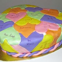 Fondant Valentines Cake I have to thank jamcake for the inspiration of this cake.