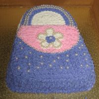 Brielle's 7Th Birthday Cake Simple purse made with the Wilton "purse" pan. The birthday girl was impressed with the fact the the "pearls" were...