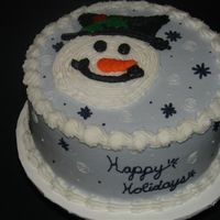Snowman I did this cake for my husband to take to work. He gave me only a few hours notice . Thankfully I took inspiration from amycakes2. Yellow...
