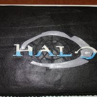 Halo Cake this was for a 12 year old boy. I cleared the design with my own 12 year old of course. butter cream icing with fondant cutouts for the...