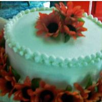 Party_Cake_Edited.jpg I made this cake to practice making my icing smooth. The flowers are silk