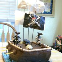 Pirate Cake My twins birthday cake...The first one that I made ever!!!