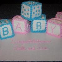 Baby Blocks I made these cakes for a friend's baby shower. It was a small, informal gathering and the cakes were a big hit!