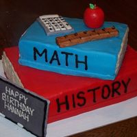 Back To School I made this cake for a friend of mine whose daughter's birthday was on the same day that she went back to school, so she wanted a &...