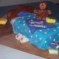 Bedtime Stories I made this for a baby shower. The theme was Bedtime Stories. I'm so excited how this cake turned out...especially the fuzzy bunny...