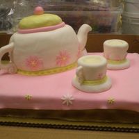 P8110188.jpg First Teapot cake! everything vanilla cake and fondant details!
