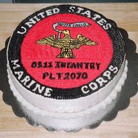 Usmc This baby was one of my first "character cakes", so to speak. My blood pressure was sky high, I can tell you that much! Chocolate...