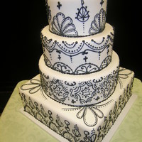 Wedding All piped in royal icing,Thanks for looking!