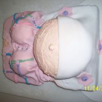 Belly Cake My first belly cake for my best friends surprise baby shower. I did not wait long enough to smooth the belly though. Everyone loved it! I...