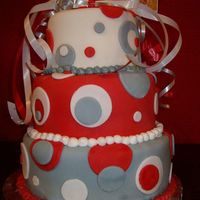 Go Dots! This is my niece's graduation cake. She graduated from Poca High where their mascot is a Poca Dot.