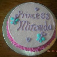 1St Princess made with buttercream