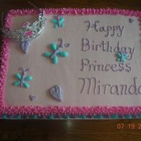 1St Princess Birthday made with buttercream
