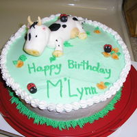Have A Cow! Chocolate cake with buttercream. My first cow! I got my inspiration from aine2. She is the BEST! All accents are made of fondant. This was...