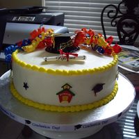 My Daughter's Kindergarten Grad. Cake 