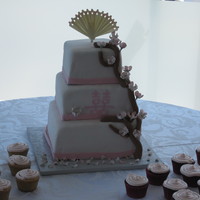 Cherry Blossom Wedding Cake 