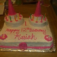 Birthday Cake i made this cake for my neice's 12th birthday. She likes devils food cake, so thats what i made. I used sugar cones bought from the...