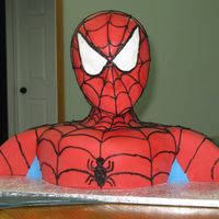 Spiderman Spiderman cake for my 4 year-old's birthday. He was thrilled!