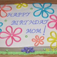 Flowered Birthday Cake I loved this one when I viewed someone elses. I just had to make one for my Mom, who is in a nursing home. Thank you so much everyone for...