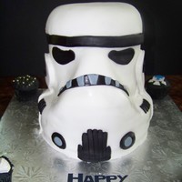 Storm Trooper Helmet 3-D Storm Trooper helmet made for a boy's birthday. Thanks for looking!