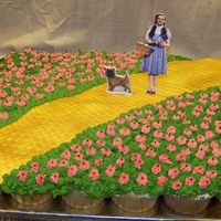Wizard Of Oz Cupcakes Cupcake mosaic with dorothy and toto edible image