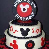 Rock N Roll Mickey Mickey themed cake with a rock n roll twist!
