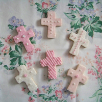 Communion Cookies sugar cookies w/ mmf decoration and edible pearls
