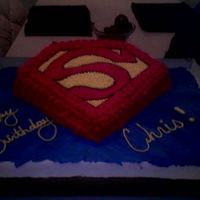 Superman i made this to resemble a plate for my nephews 8th bday last week