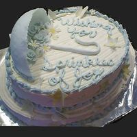 Baby Shower Cake Side view of cake