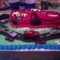 Cars Cake i made this for my sons 7th birthday last month