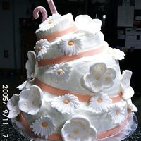 My Twins 21St Birthday Cake This was my first attempt at a tilted whimsical cake... I adapted the directions from Cake Central but only used 2 layers on each cake. All...