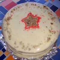 Carrot Cake With Fresh Orange Cream Cheese Frosting Another view of the Cake Doctor's Carrot Cake with Fresh Orange Cream Cheese Frosting. Sooooo good and cinnamonalicious!!!