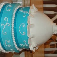 Dsc_0046.jpg yellow cakes with buttercream filling. Fondant dress. Really my first attempt at anything covered in fondant. Can see alot of flaws in...