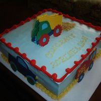 Vehicles This was for a baby shower for a baby boy. The baby's room is being decorated in a vehicle theme. Vehicles on top and on each side of...