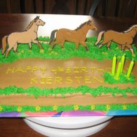 Img_0008.jpg horse cake for a 4 year old girl. party chip cake with buttercream frosting and royal icing horses