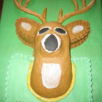 Deer Head Cake got the idea and instutions from ellantehalima from this site thank you thank you thank you. cake was chocolate and vanilla with...