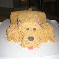 Dog Cake i made this cake for my motherinlaw who is an animal lover.thanks to sue_dye for the directions and help with this