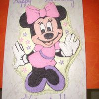 Minni Mouse I did this cake for my DD last year. It is a shaped pan frosted in BC.