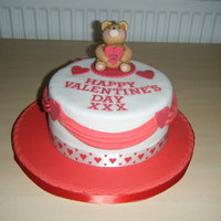 I Love You Teddy Bear Cake I made this cake for my hubby this year as he's alway moaning I never made cakes for him. I wanted to have a go at making drapes so...