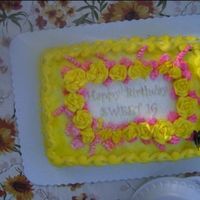 Nieces Sweet 16 B Day Cake 