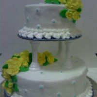 Fondant Roses Final Tiered Cake Wilton Course Iii Here is my version of the final cake for Wilton Course III. I made the fondant roses yellow instead of pink and I added tiny bluish dots to...