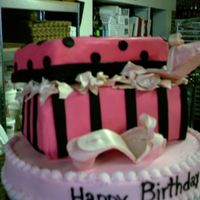 Diva Shoe Box I made this cake for Panelope Ann Miller's birthday while at a movie set. It was my first time to make a shoe, it's not perfect...