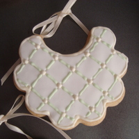 Bb Shower Cookie used NFSC recipe and fondant. royal icing to make the accents