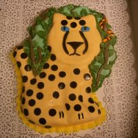 Cheetah I don't like how the face turned out. I made this and the unicorn cake for a coworker's twin daughter's bdays. MMF and used...