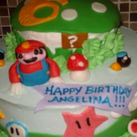 Mario Cake I made this for the daughter of a friend of mine. BC iced with fondant accents