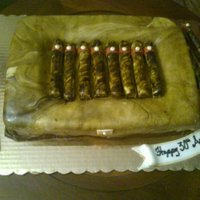 Cigar Box MY FIRST ATTEMPT AT USING FONDANT. ITS OK BUT I WILL TAKE A WILTON COURSE TO LEARN HOW TO WORK WITH FONDANT AND GUM PASTE. HEY I'M...