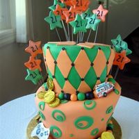 Mad Hatter Birthday This was my first "topsy turvey" cake. Many, many thanks go to BKeith who wrote an article on "How to Build a Whimsical Cake...