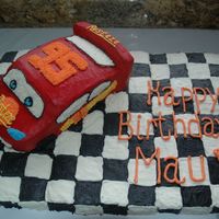 Cars Cake I did this for my nephew's 2nd birthday party. The car was made from two 9x13 " pans and then I just started cutting away. Thanks...
